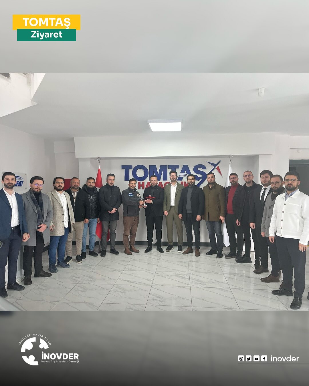 İnovder olarak, köklü bir geçmişe sahip olan TOMTAŞ Havacılık ve Teknoloji AŞ’yi ziyaret ettik.